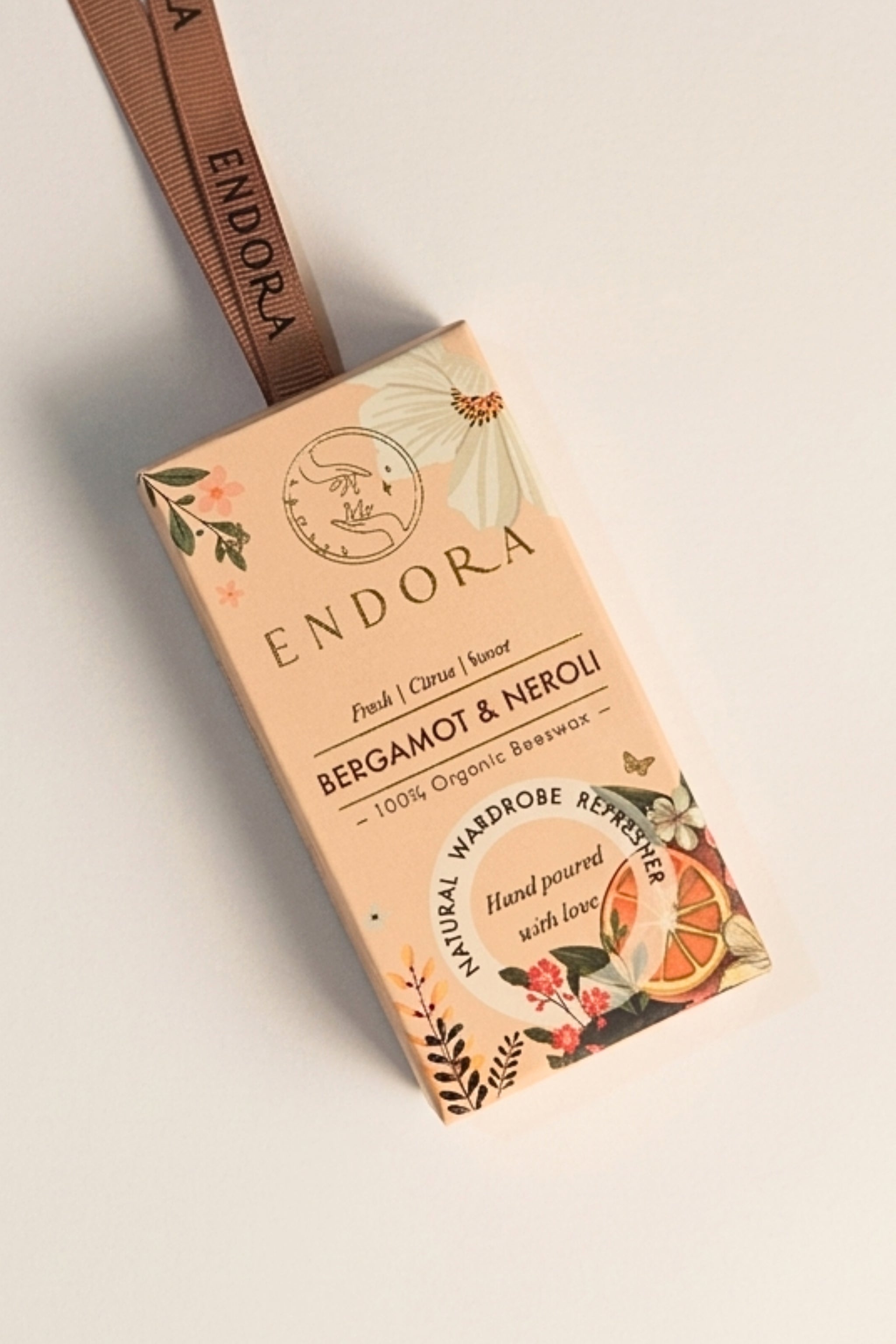 Bergamot & Neroli Infused Beeswax tablet | Wardrobe & Washroom Refreshers