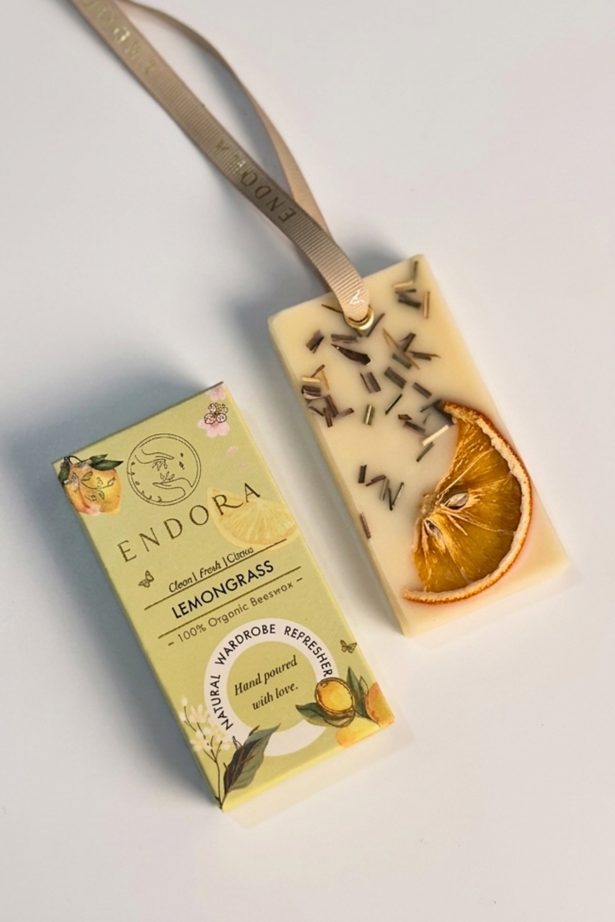 Lemon Grass Infused Beeswax tablet | Wardrobe & Washroom Refresher