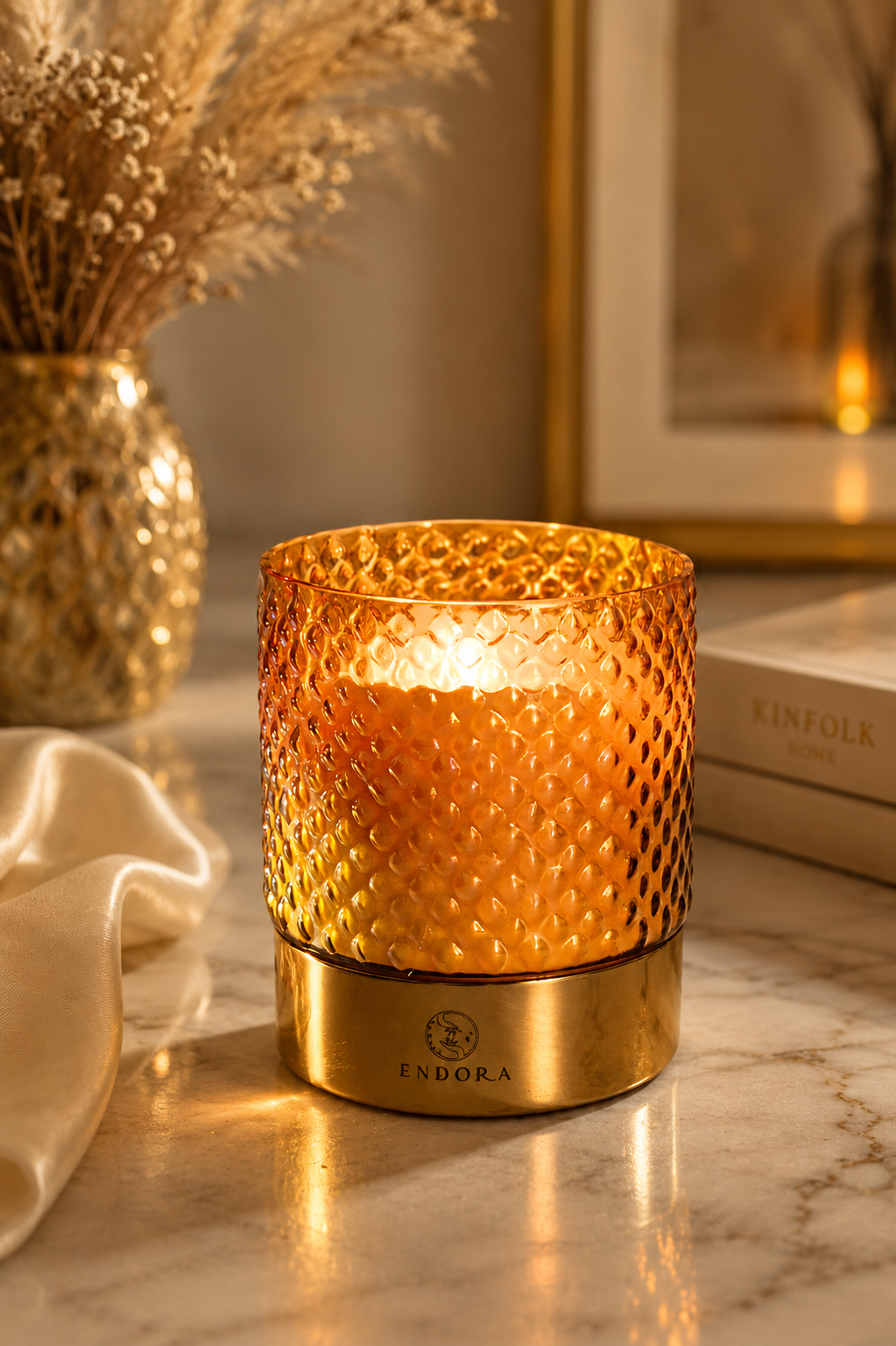 Retro Jar candle + Wax tablet gift set | Amber | Scented Candle