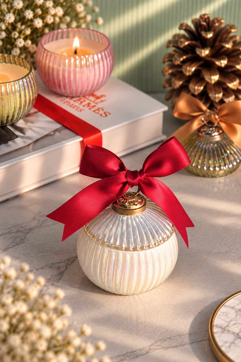 Ornament Candle – Mother of pearl | Velvet Rose & Oud