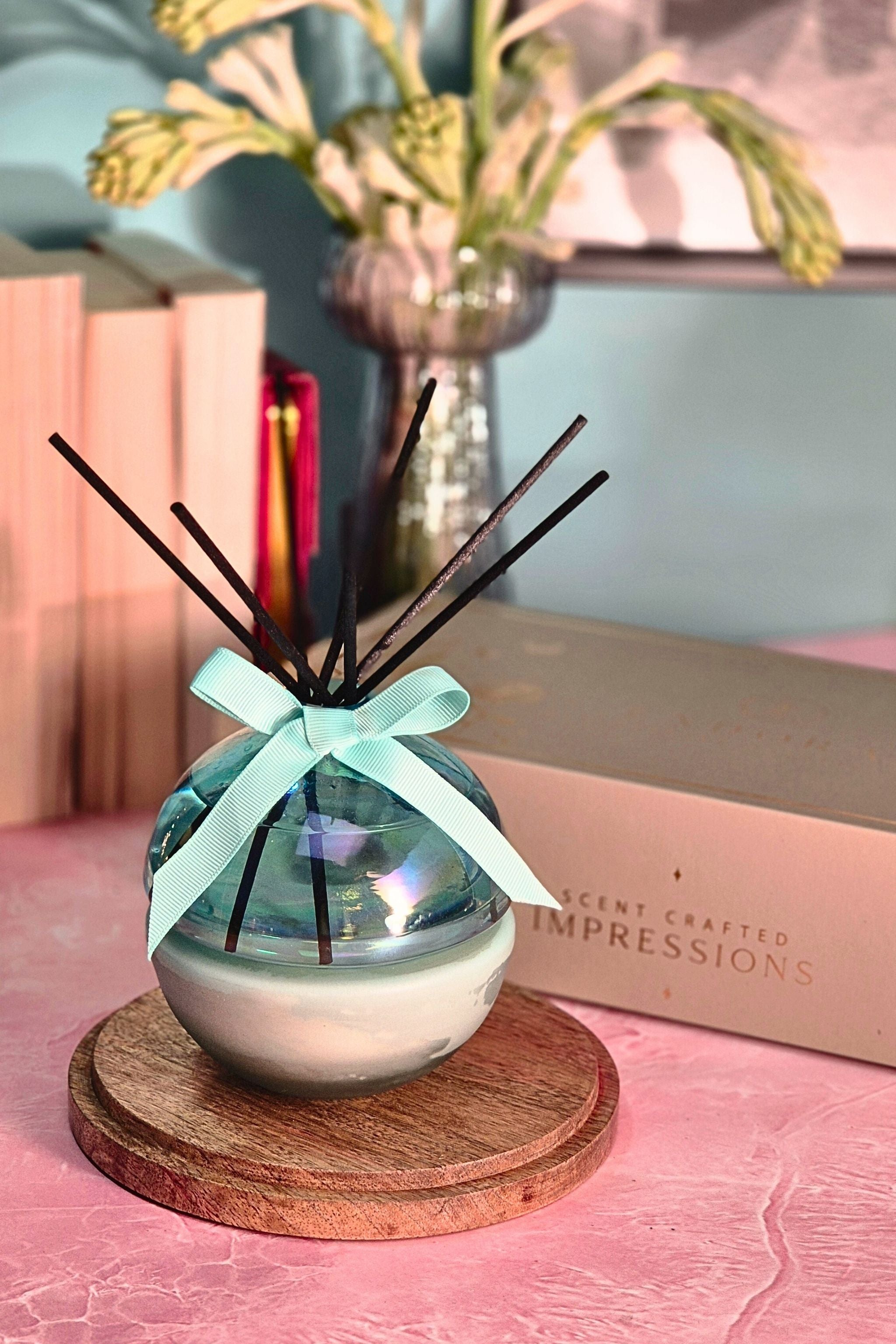 Monet's Set - Candle & Diffuser Duo | Aqua Blue | Sugar Citrus
