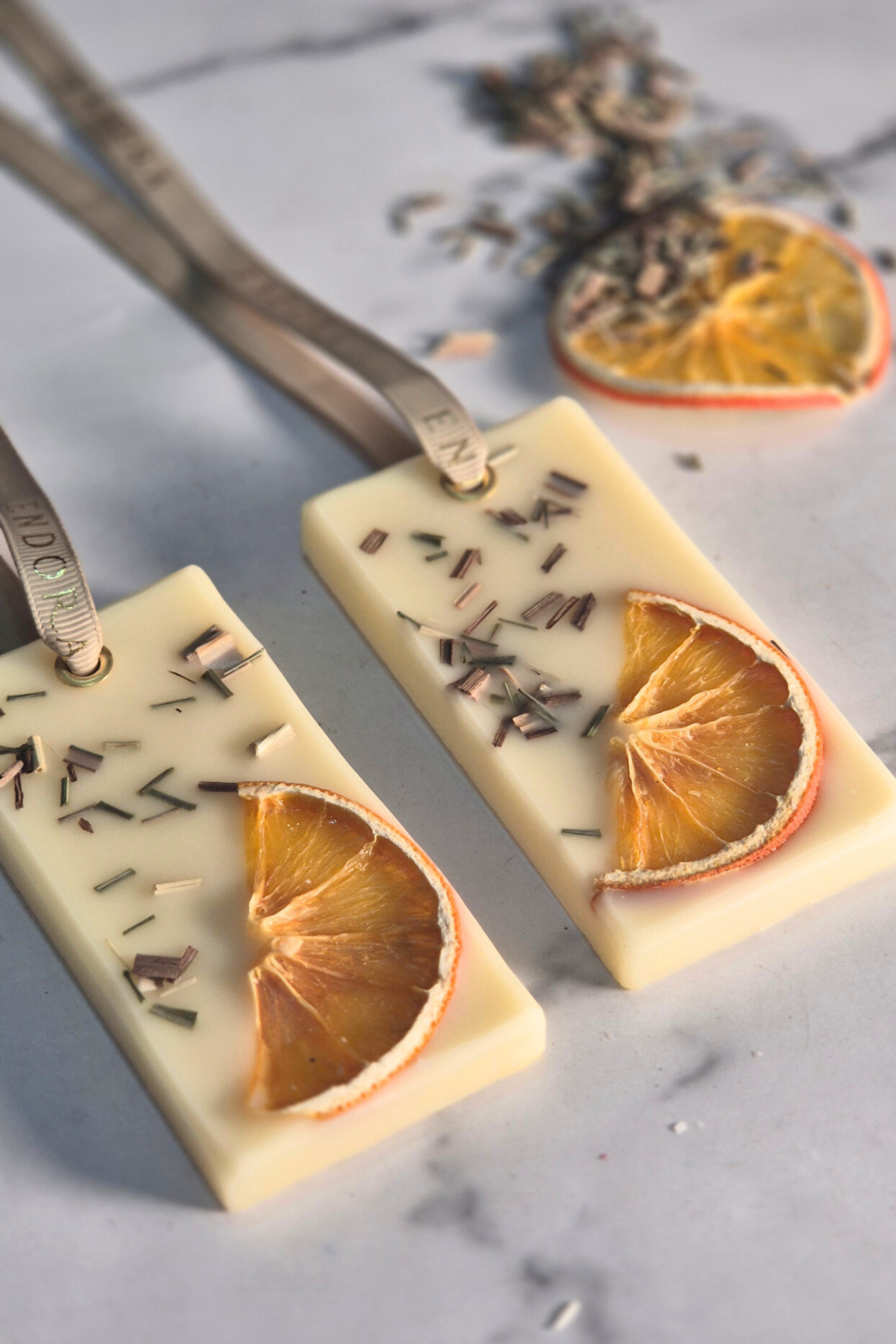 Lemon Grass Beeswax tablets (set of 2)