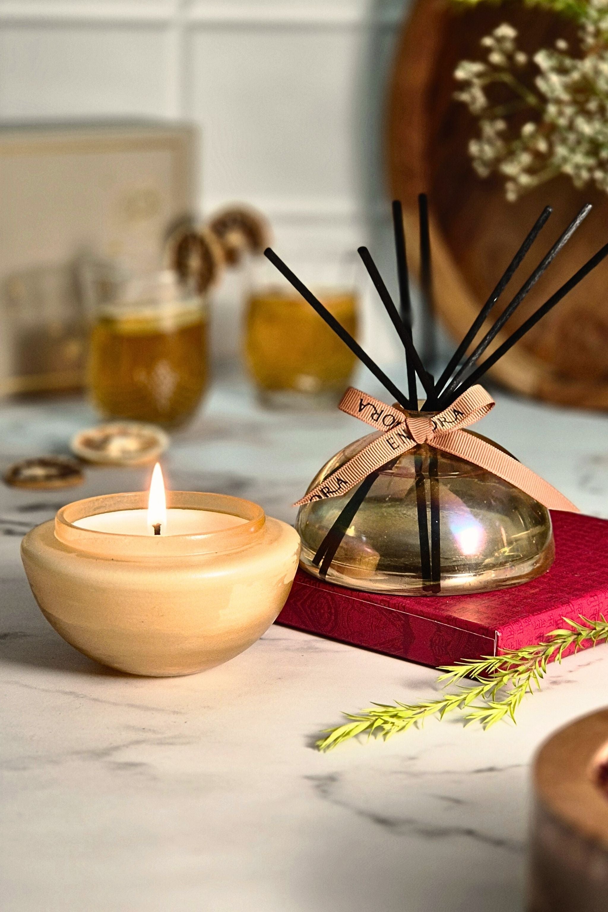 Monet's Set - Candle & Diffuser Duo | Amber | Sandalwood & Oud