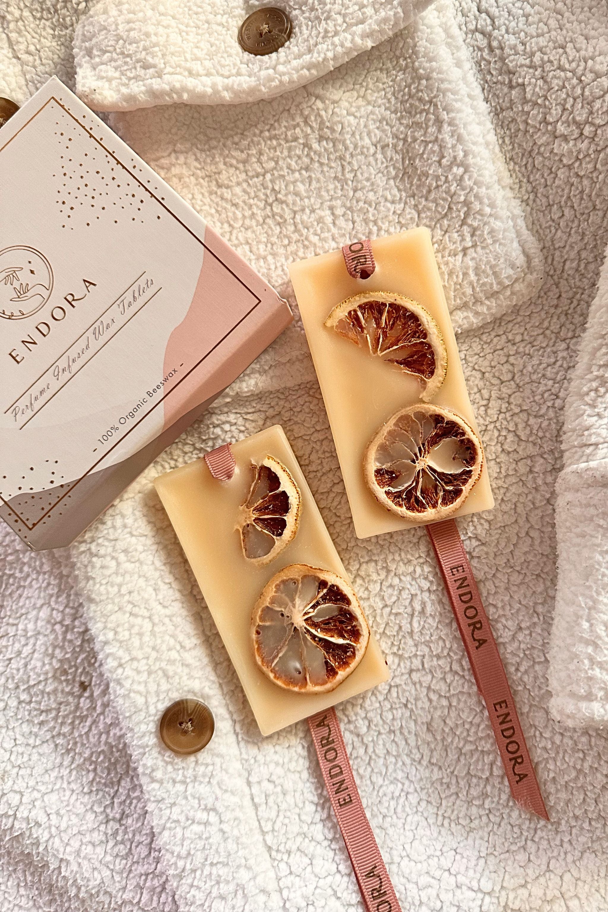 Neroli & Bergamot Beeswax tablets (set of 2)