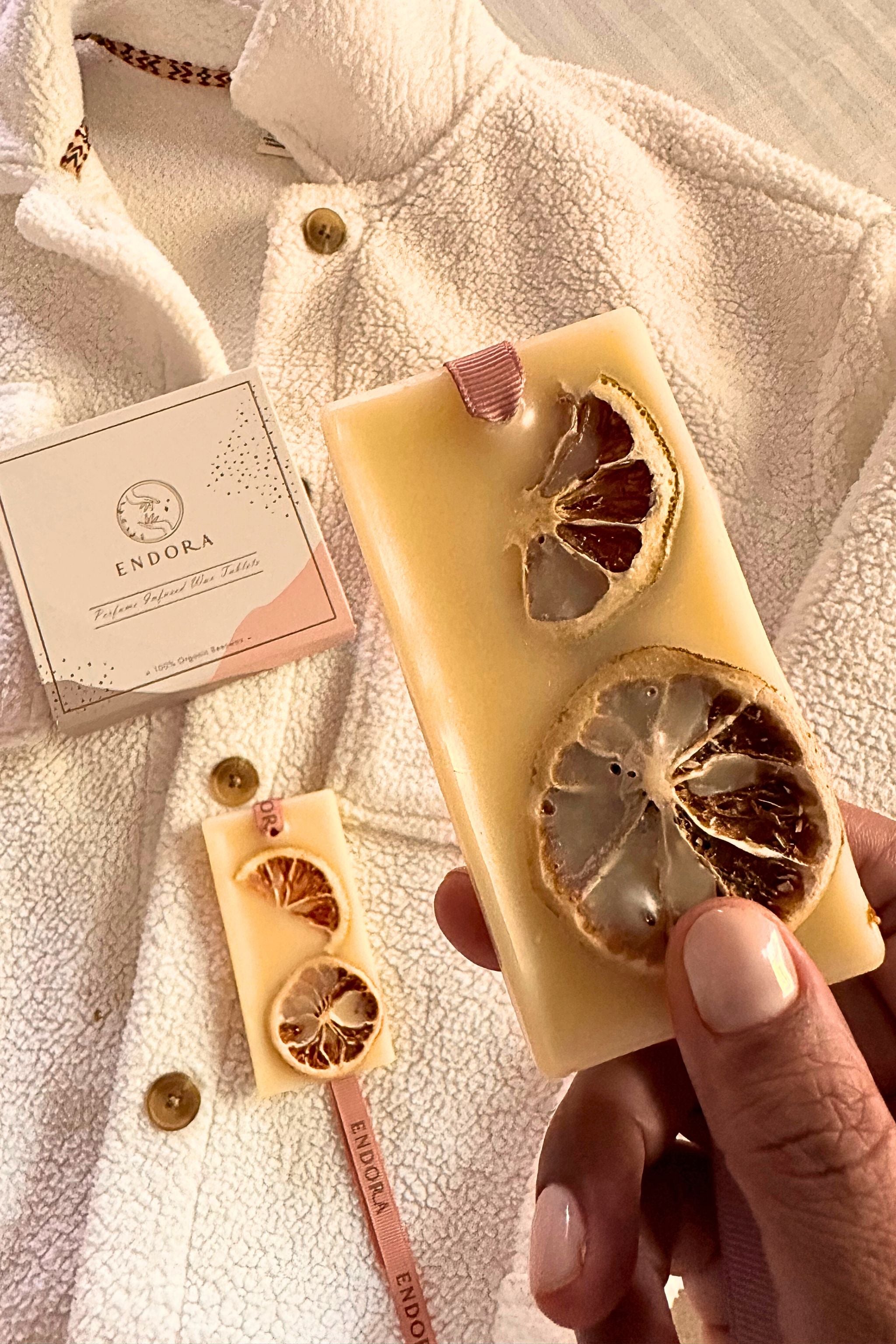 Neroli & Bergamot Beeswax tablets (set of 2)