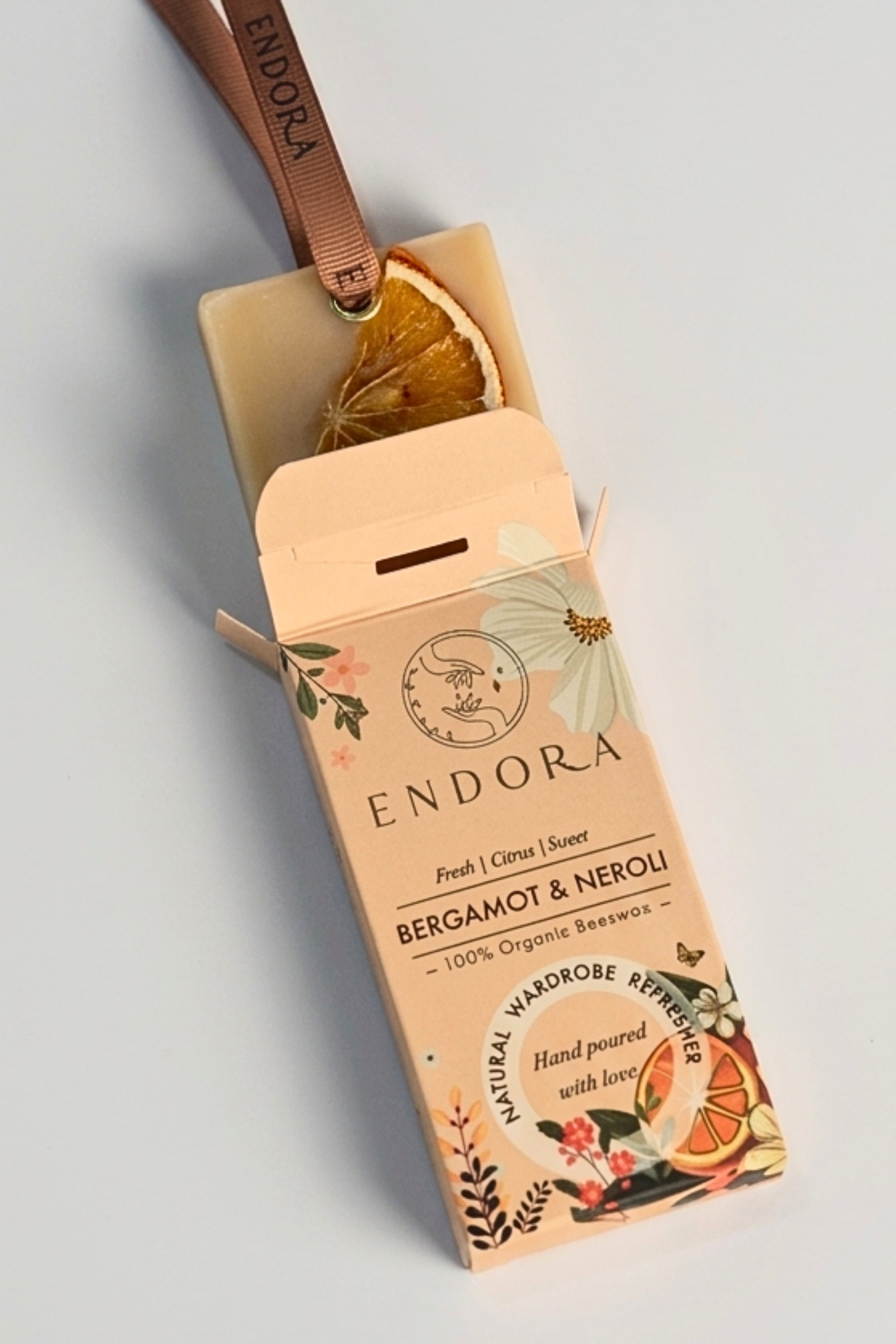 Bergamot & Neroli Infused Beeswax tablet | Wardrobe & Washroom Refreshers
