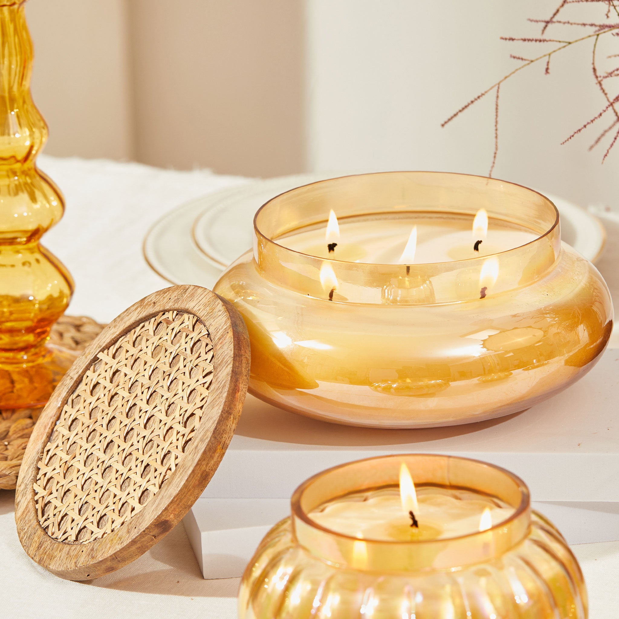Amber Boho Lid - Lustre Jars