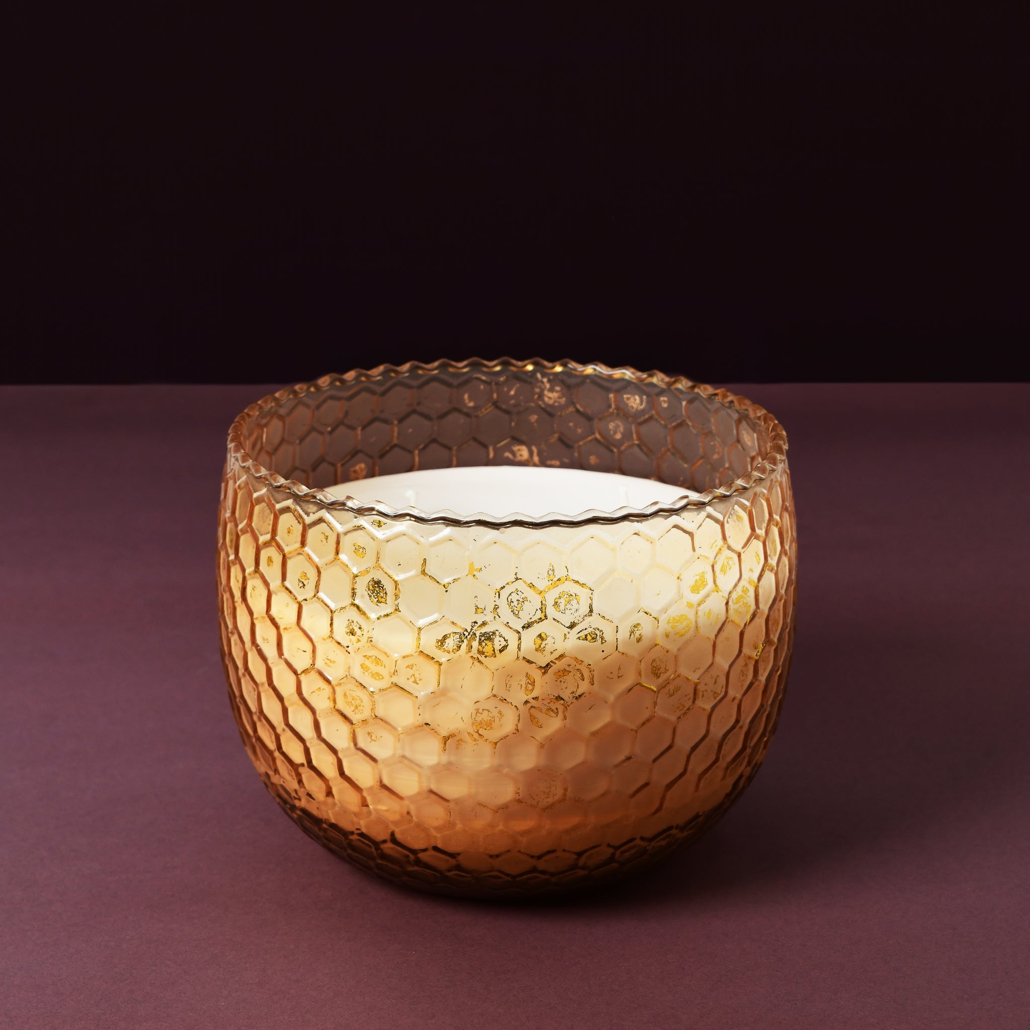 Honey Comb Gold foiled Bowl Candles