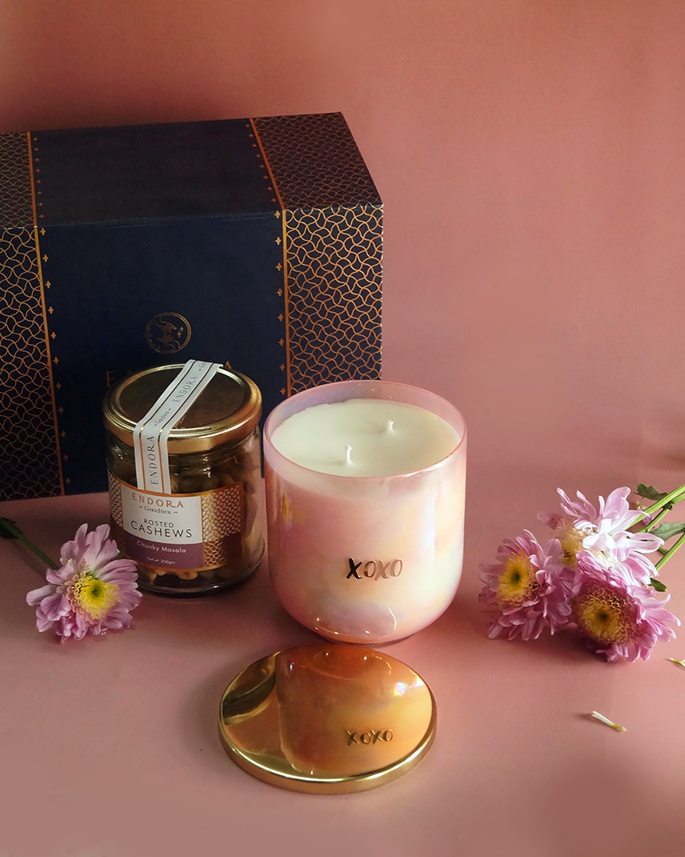 XOXO U glass Scented Candle | Moroccan Rose