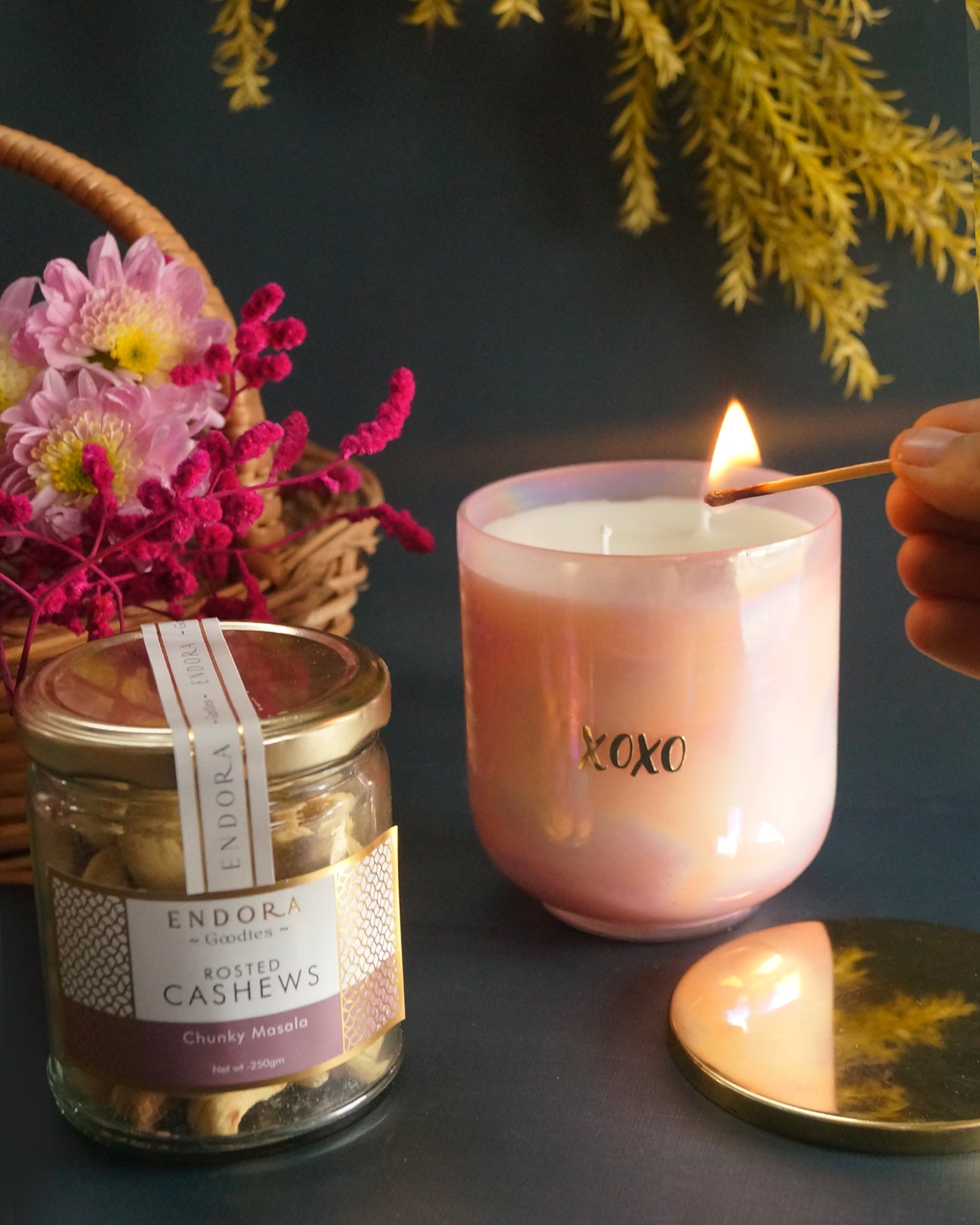 XOXO U glass Scented Candle | Moroccan Rose