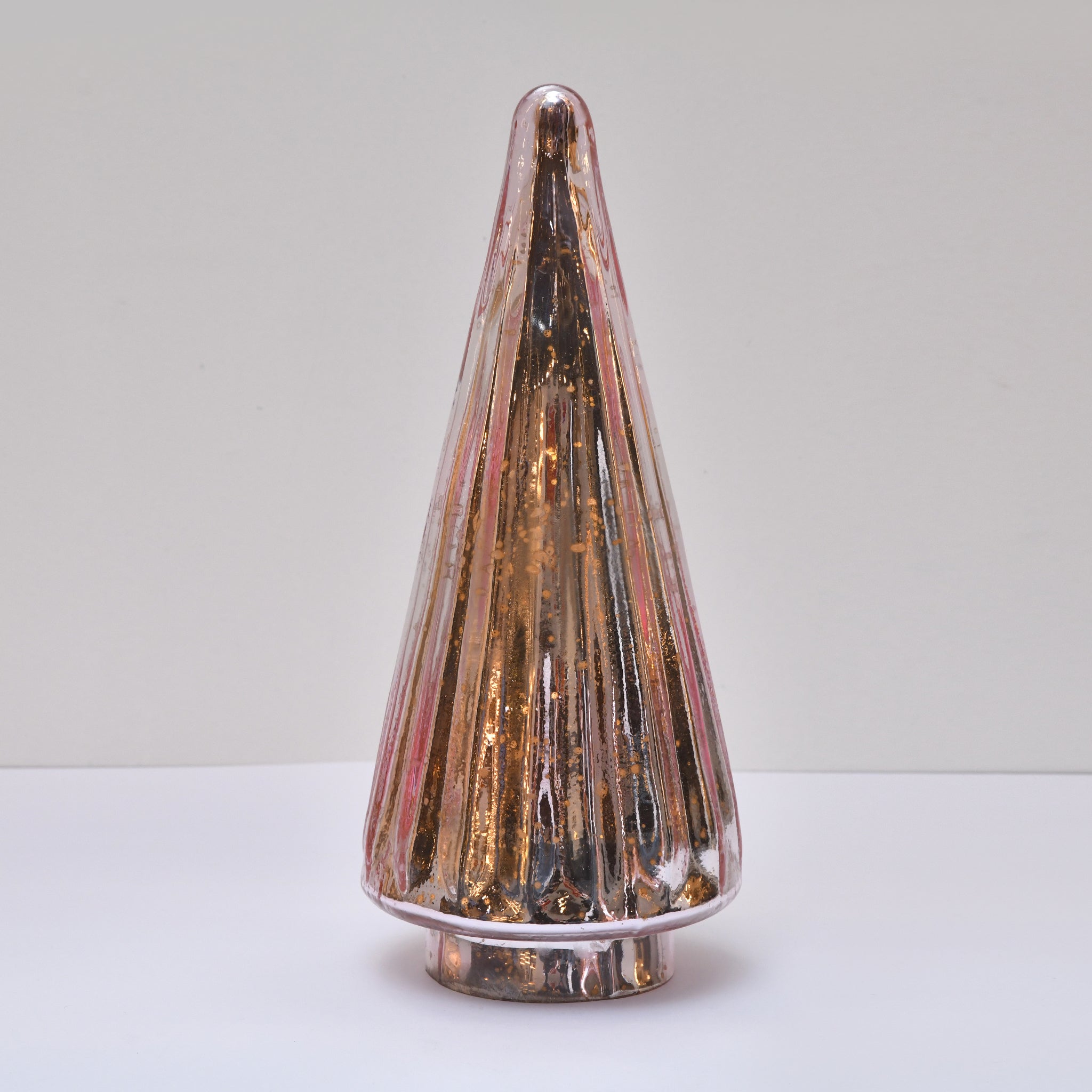 SET of 3 Christmas tree LED Lamp | Rose Gold