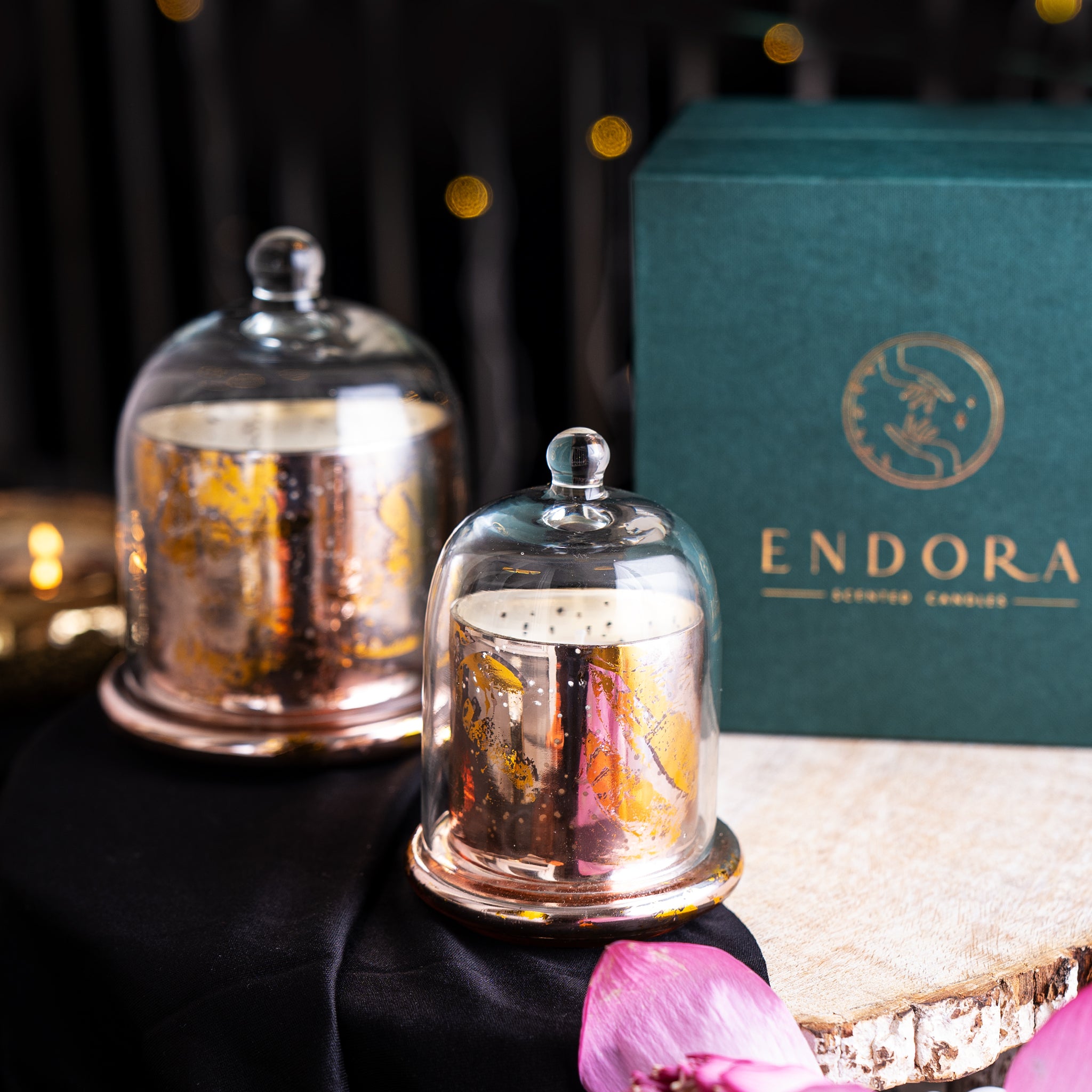 Rose Gold Foiled Bell Jar | English Rose