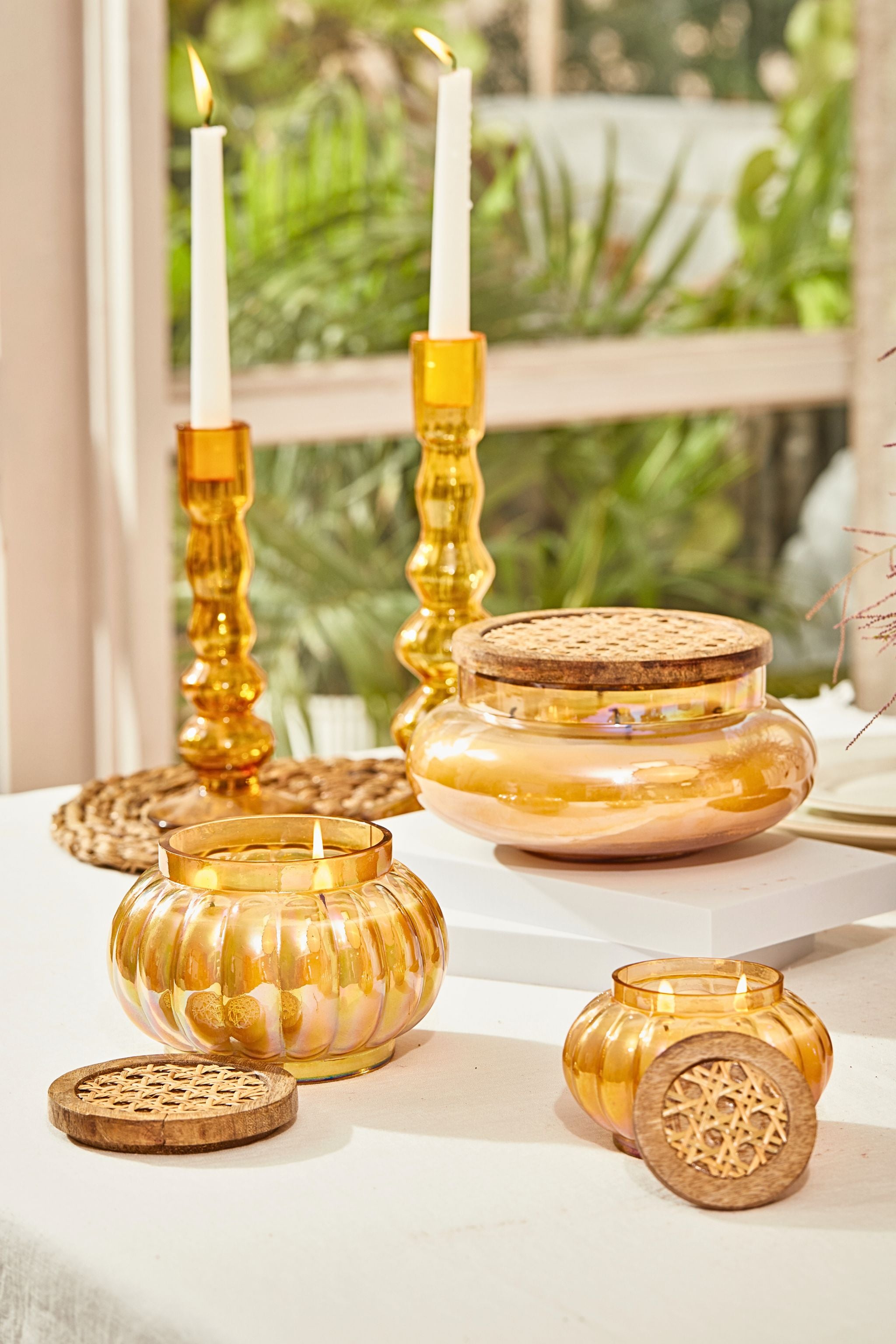 Amber Boho Lid - Lustre Jars