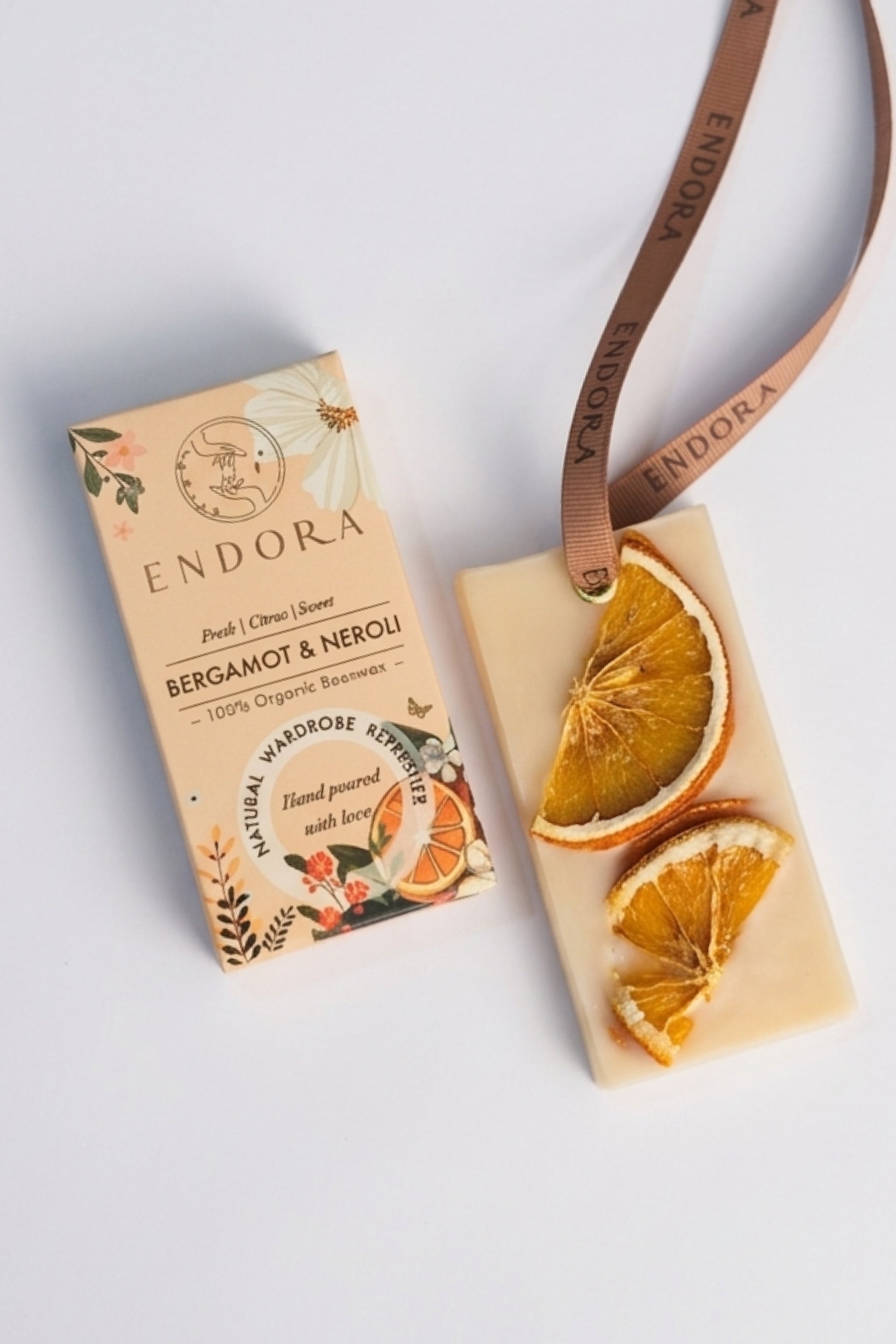 Bergamot & Neroli Infused Beeswax tablet | Wardrobe & Washroom Refreshers