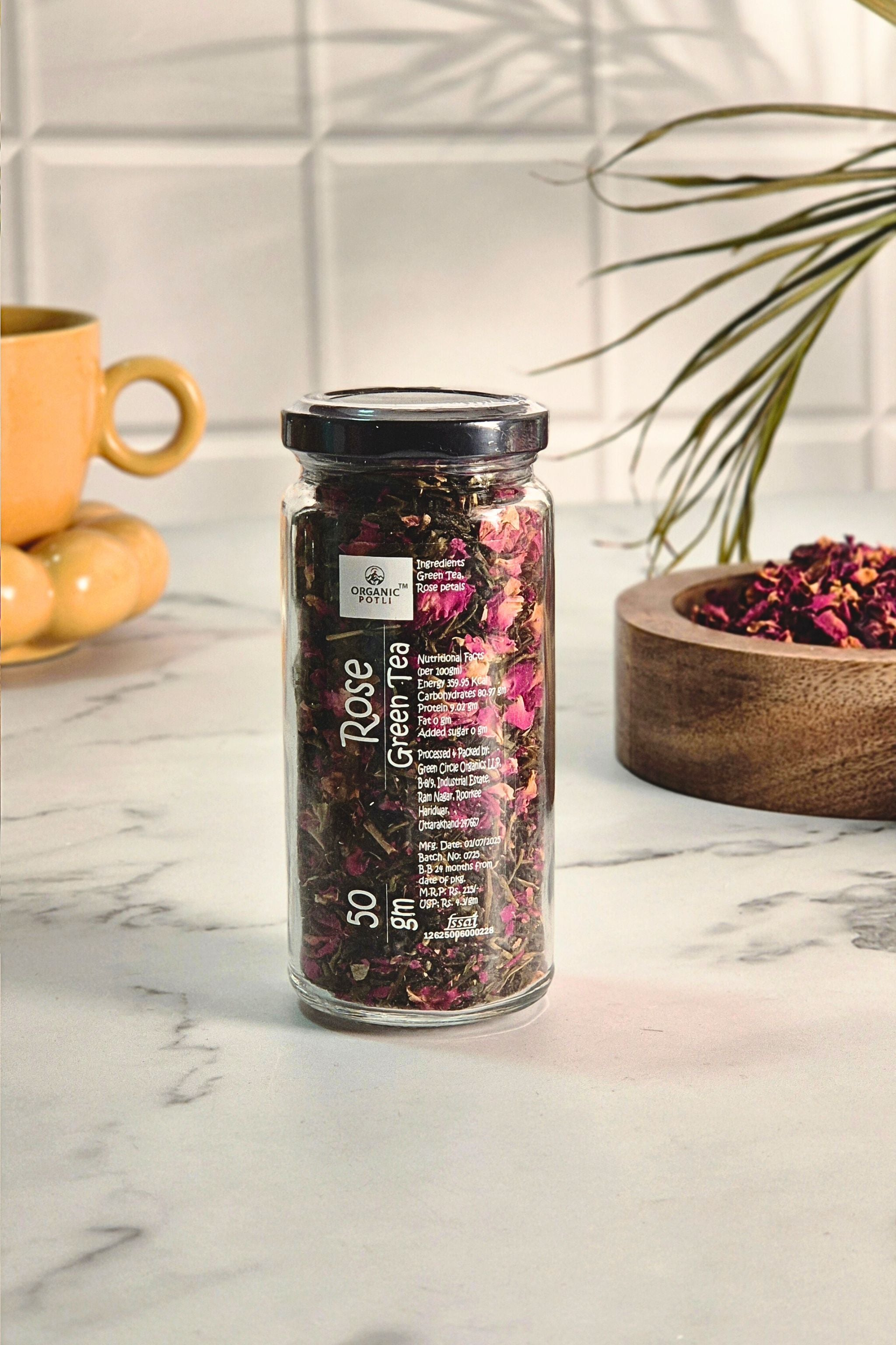 Endora Bloom Box | Rose bowl candle + Rose green tea