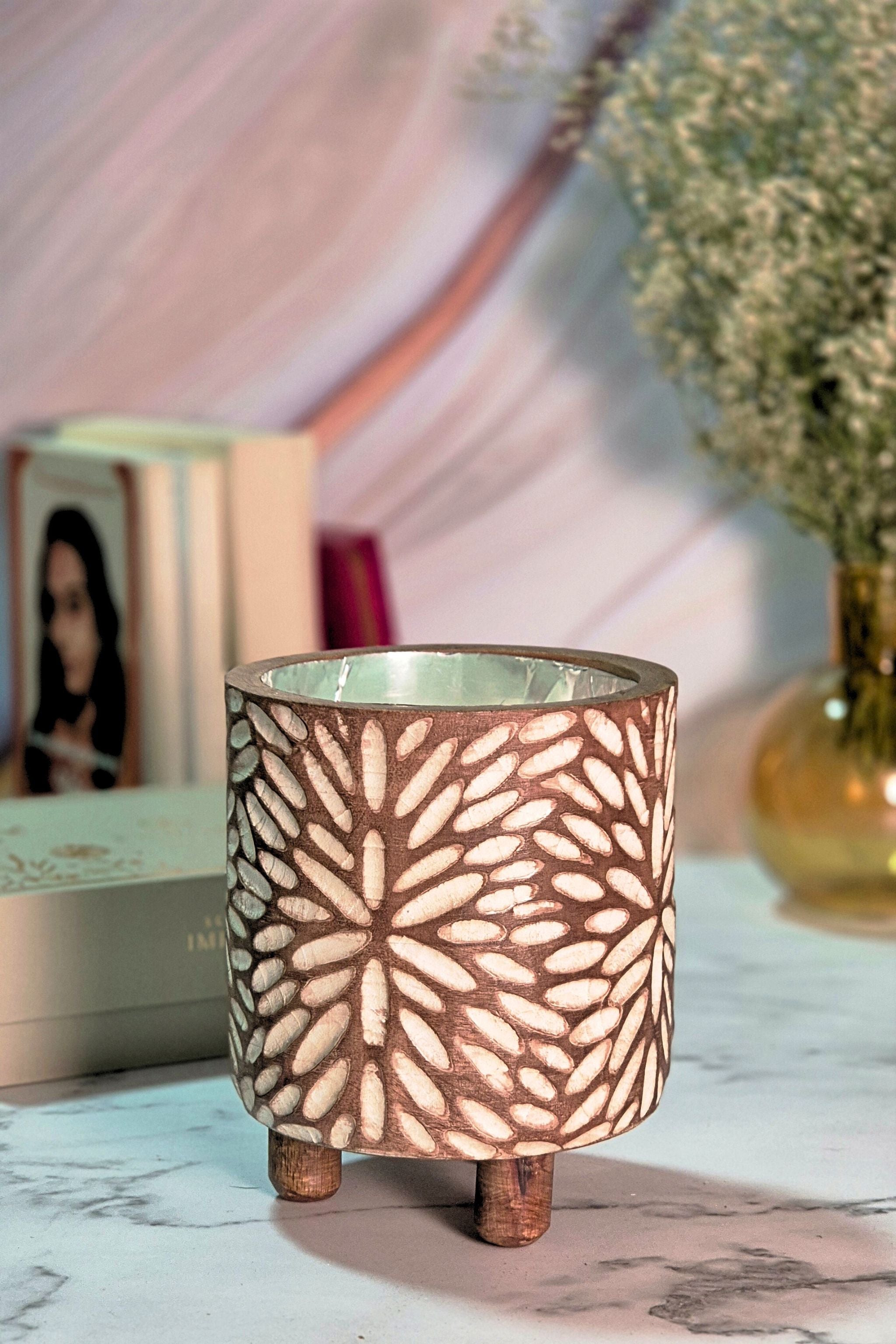 Wooden Flora Candles