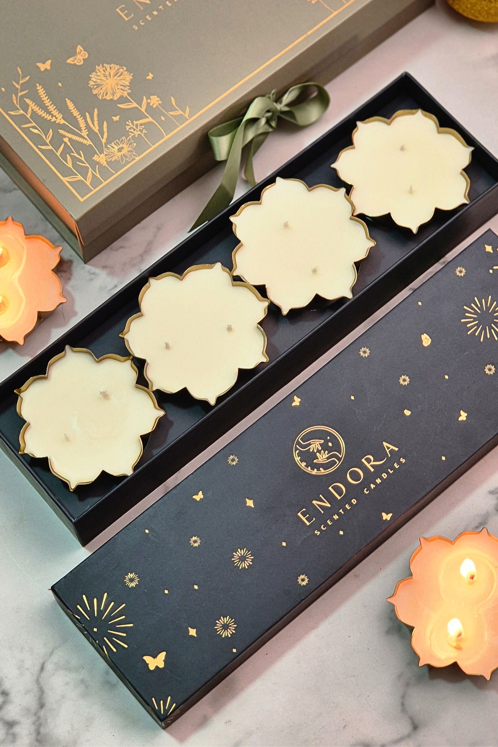 Scented Lotus Urli | Set Of 4