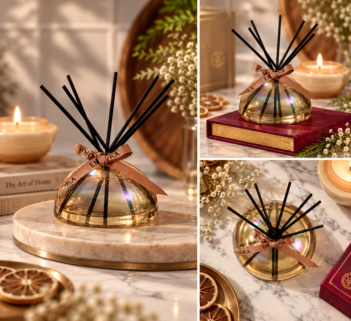 Monet's Set - Candle & Diffuser Duo | Amber | Sandalwood & Oud