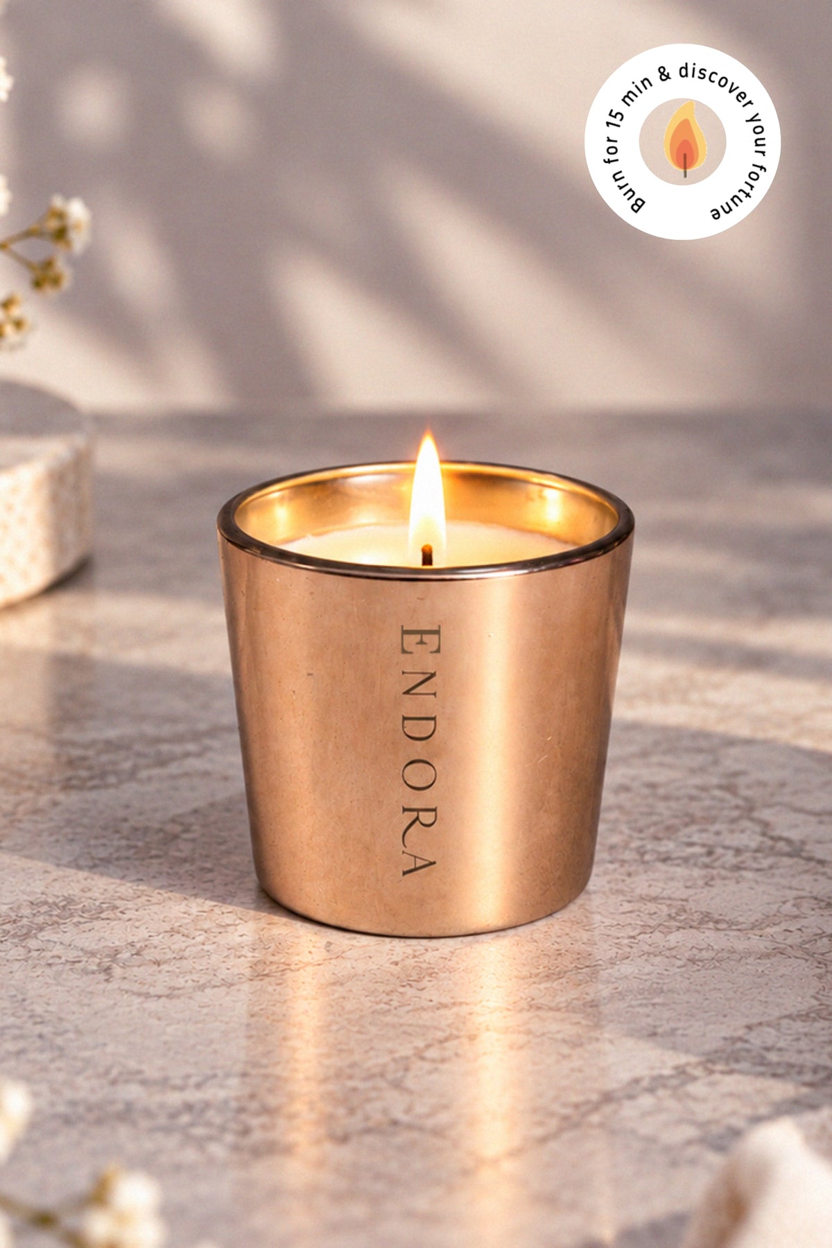 Golden Fortune Candle | Sandalwood & Oud