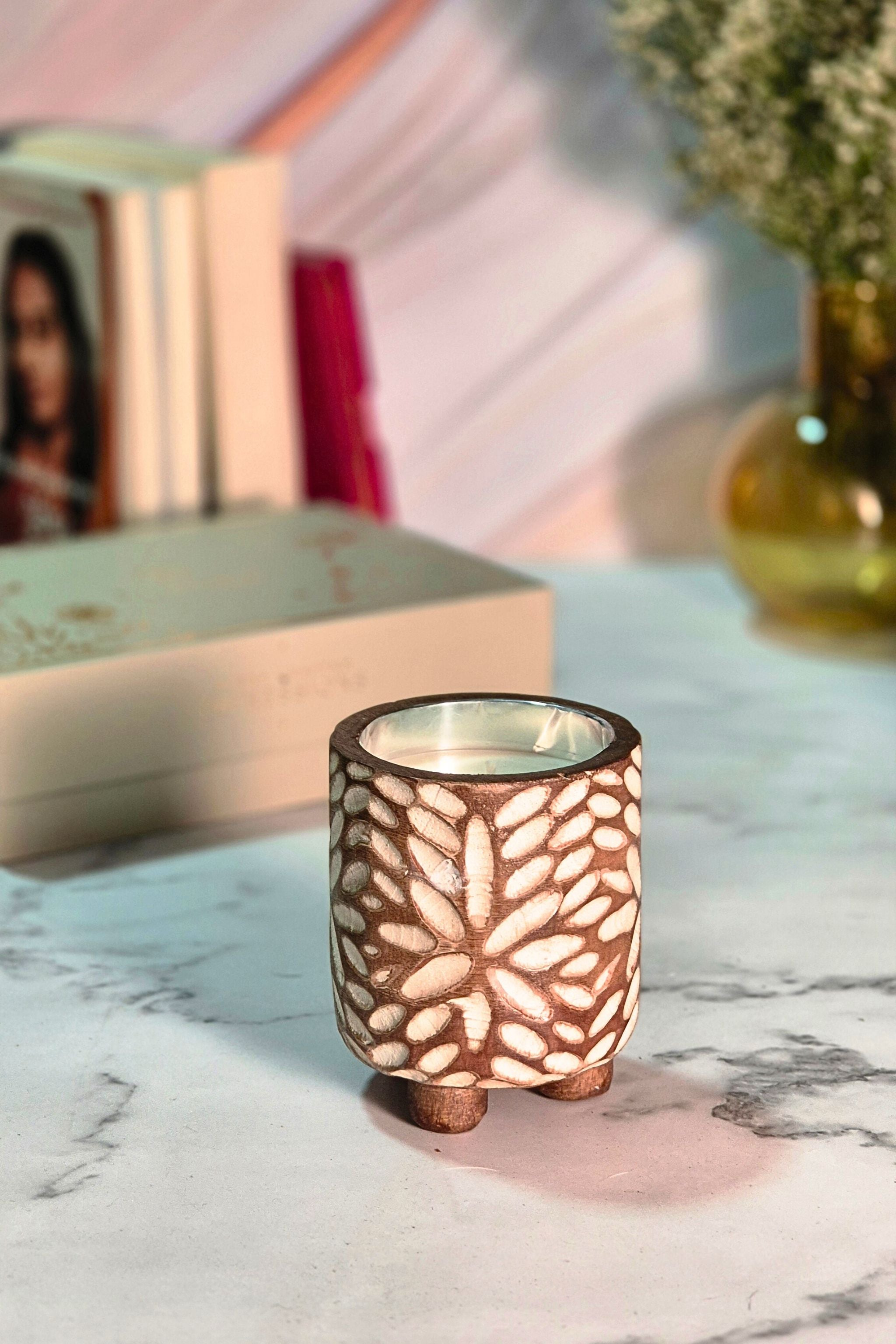 Wooden Flora Candles
