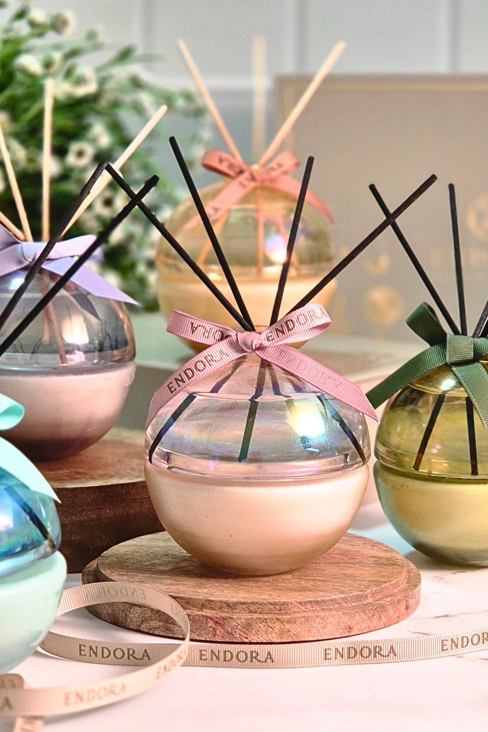 Monet's Set - Candle & Diffuser Duo | Soft Pink | Black Orchids