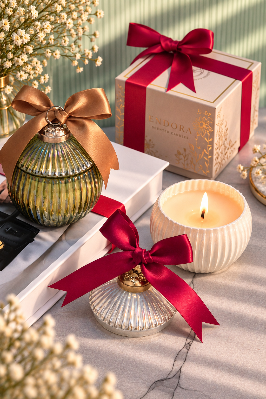 Ornament Candle – Mother of pearl | Velvet Rose & Oud