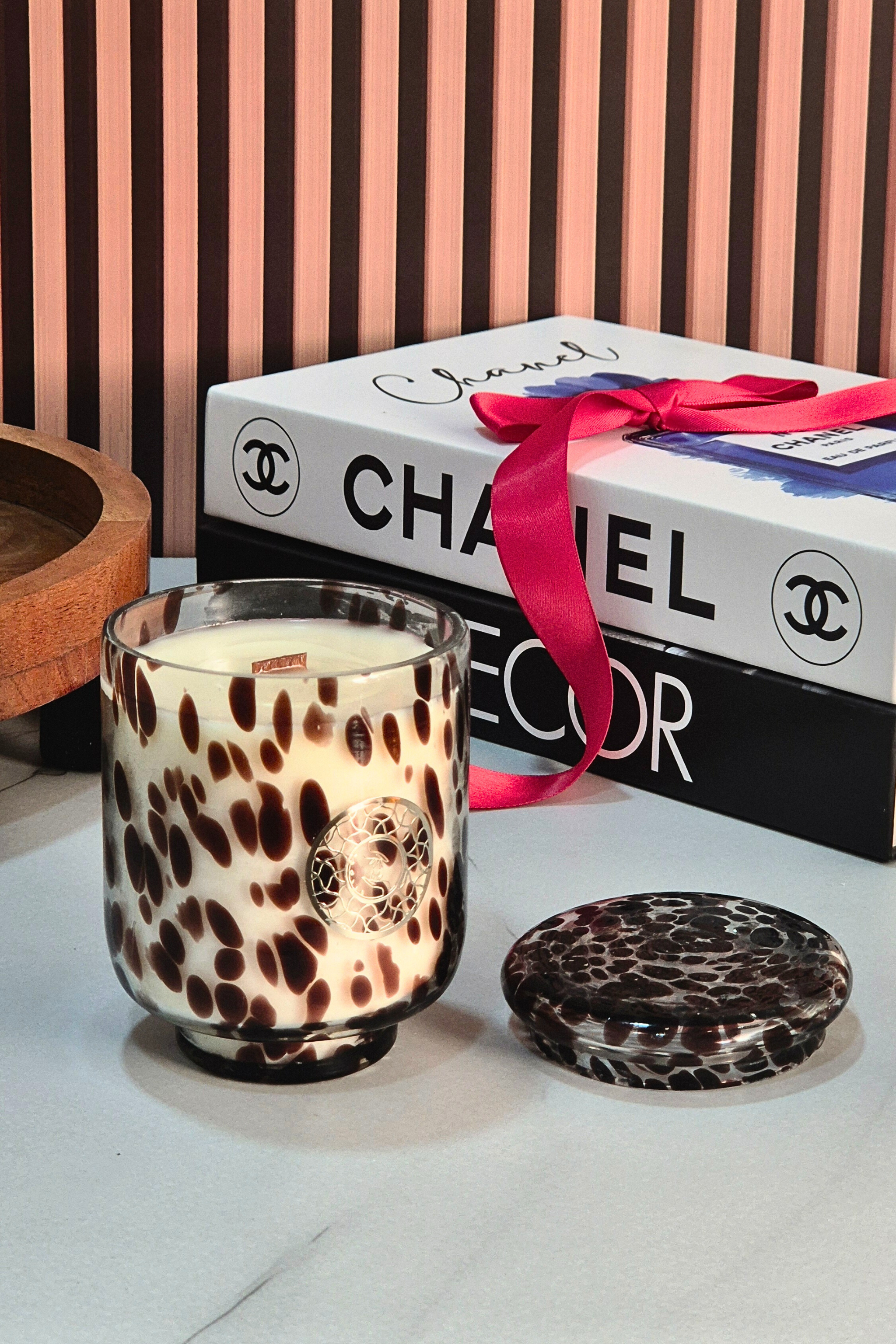 Fireside Whisper | Wooden Wick Spotted Candle