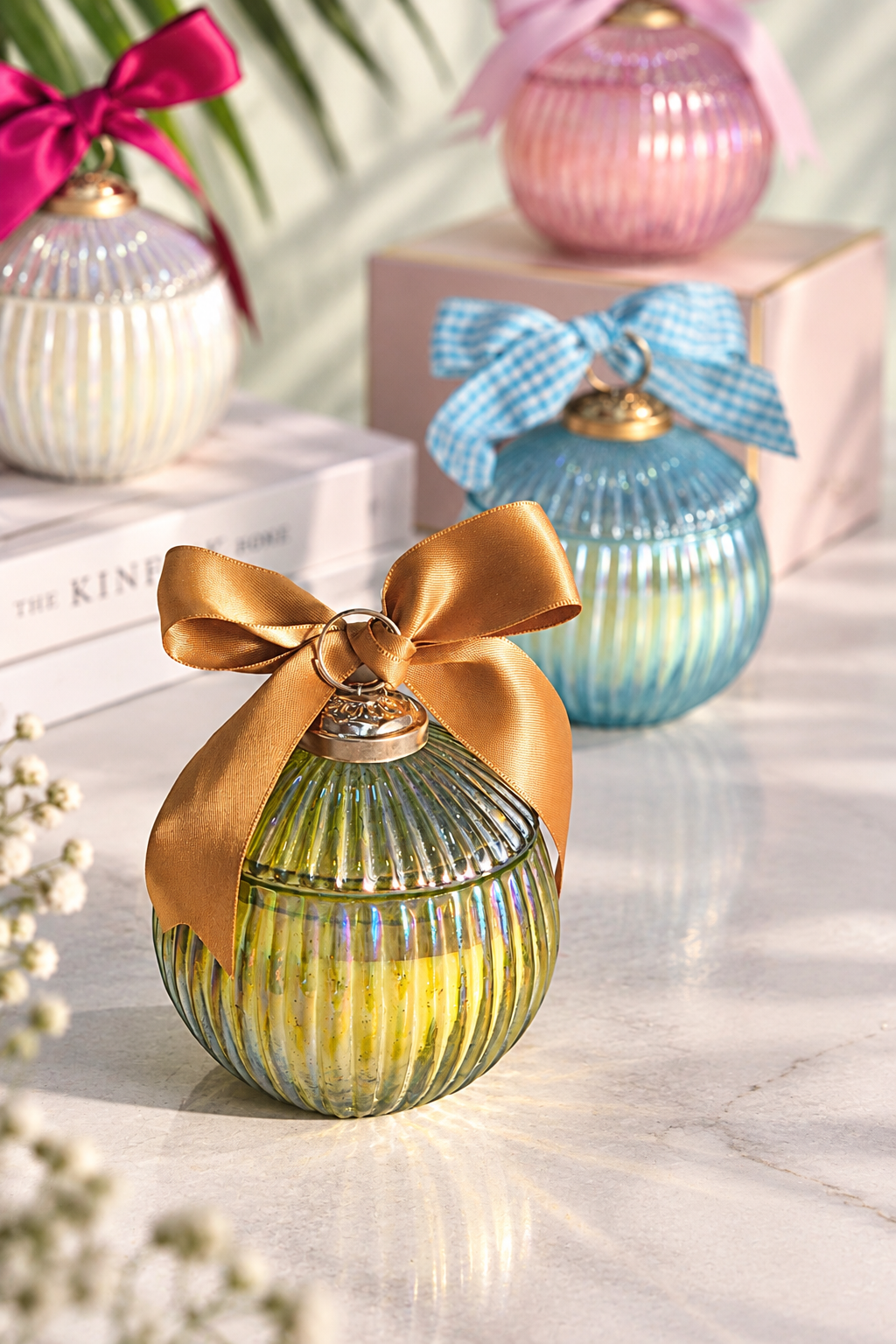 Ornament Candle – Olive Green Citrus Fir