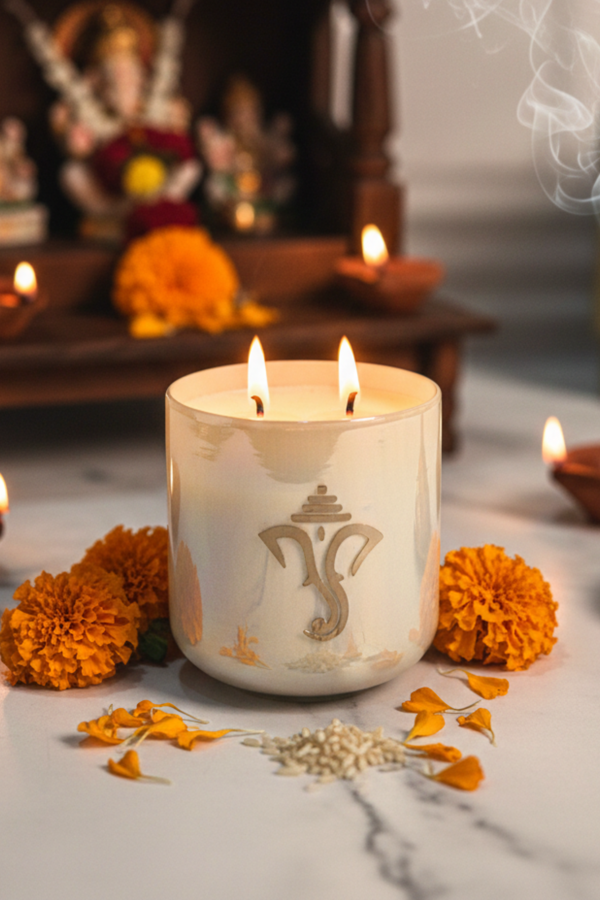 GANESHA Candle | MOGRA | Scented Candle