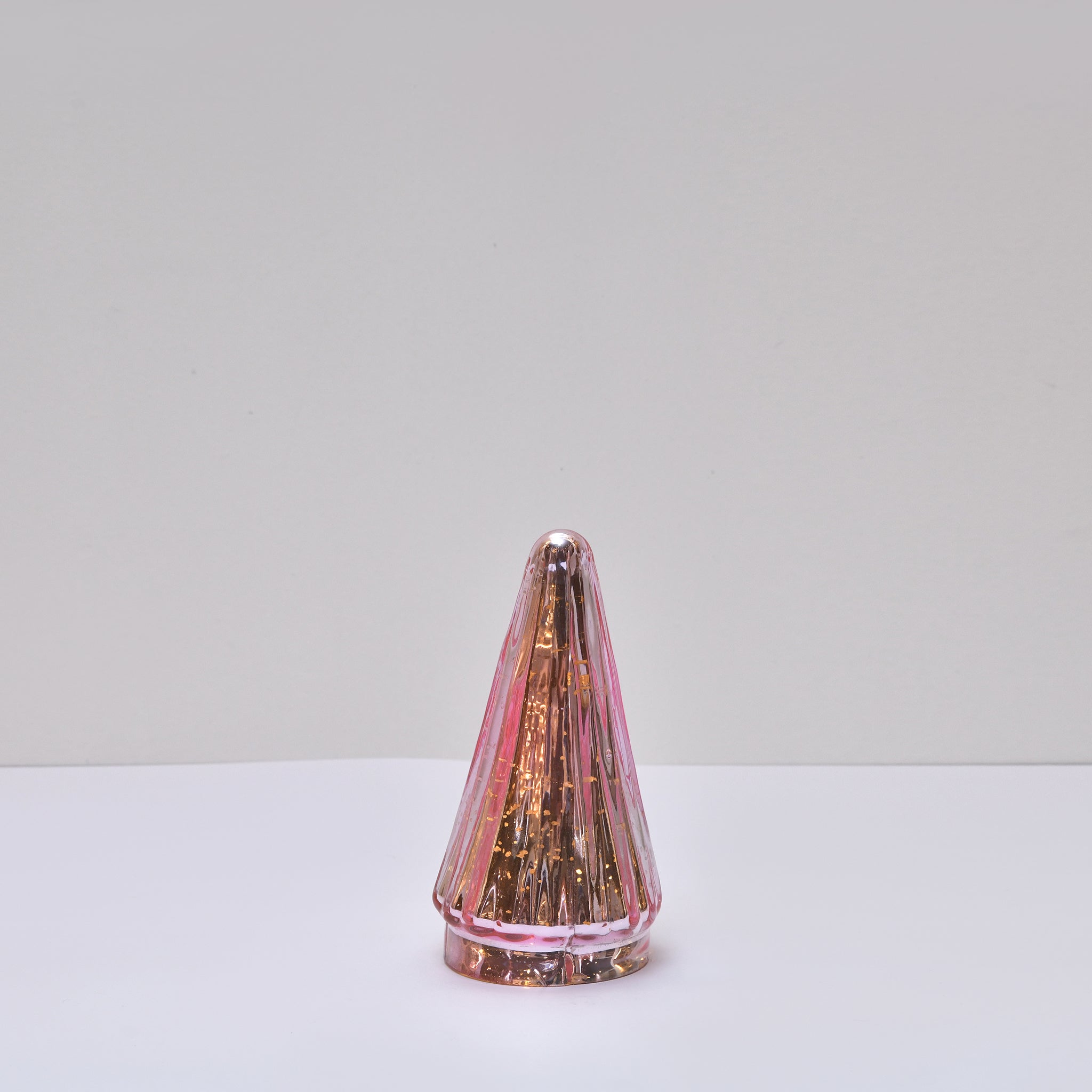 SET of 3 Christmas tree LED Lamp | Rose Gold