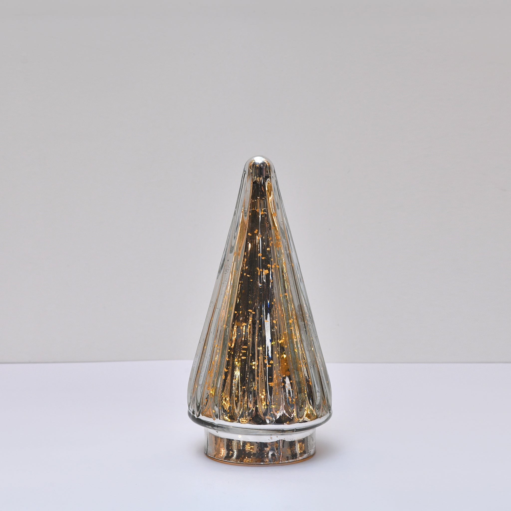 SET of 3 Christmas tree LED Lamp | Silver
