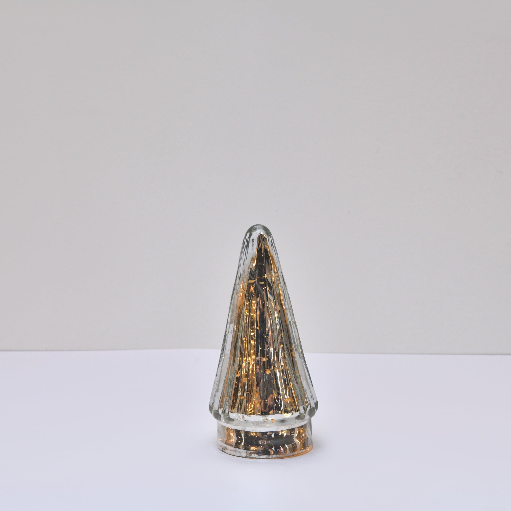 SET of 3 Christmas tree LED Lamp | Silver