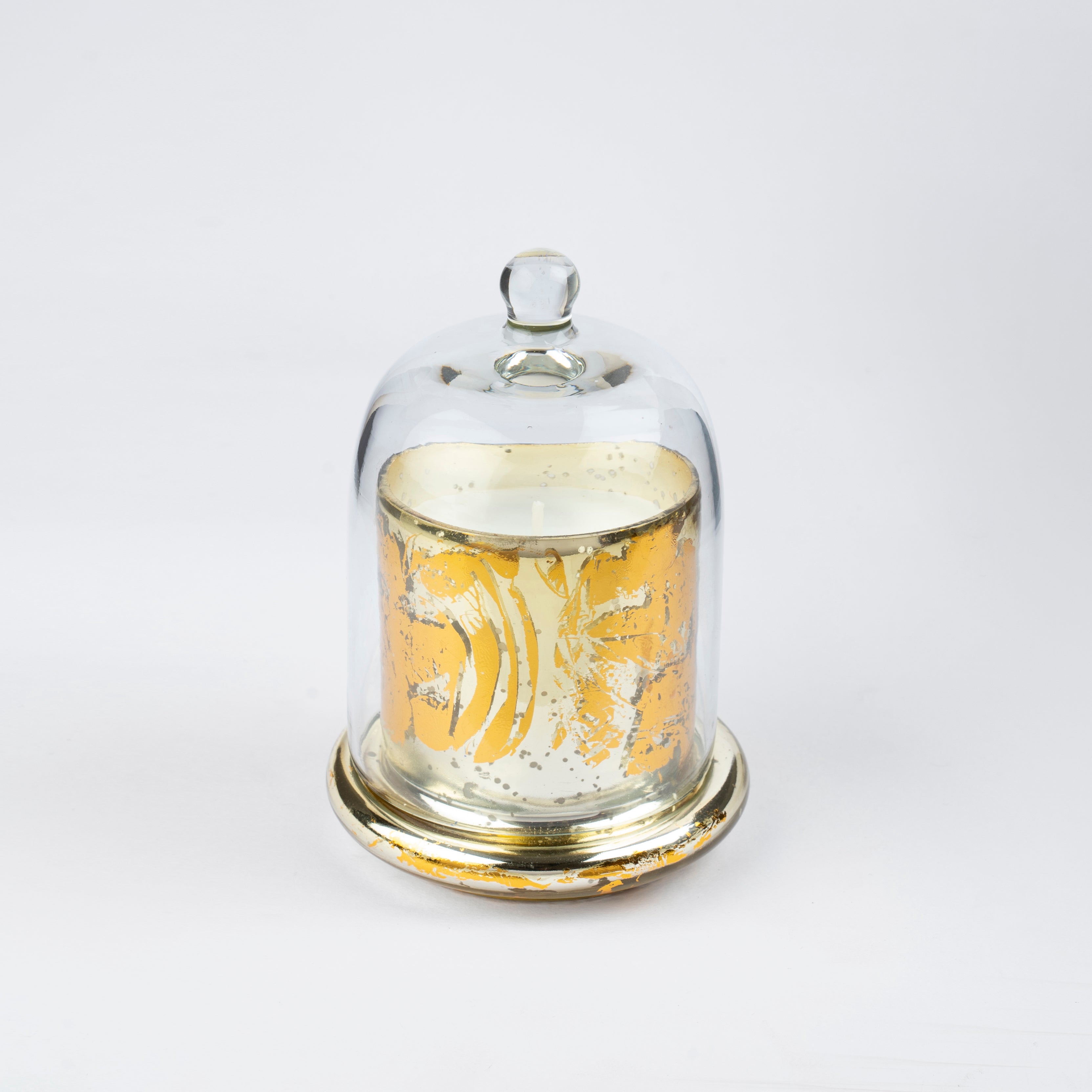 Gold Foiled Bell Jar | Bergamot & Shimmer